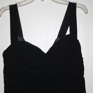 Jones New York Draped Crepe Black Watch Dress Sz 4